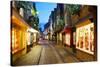 The Shambles at Christmas, York, Yorkshire, England, United Kingdom, Europe-Frank Fell-Stretched Canvas