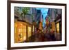 The Shambles at Christmas, York, Yorkshire, England, United Kingdom, Europe-Frank Fell-Framed Photographic Print