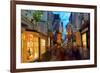 The Shambles at Christmas, York, Yorkshire, England, United Kingdom, Europe-Frank Fell-Framed Photographic Print