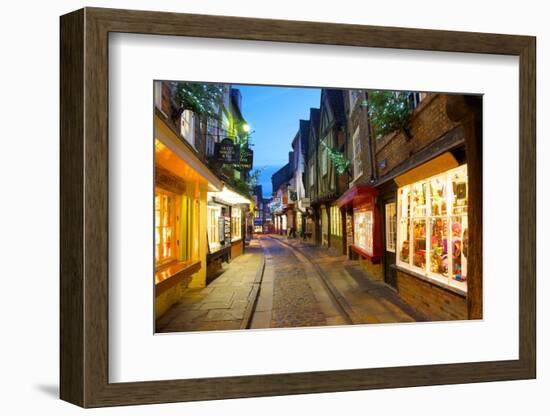 The Shambles at Christmas, York, Yorkshire, England, United Kingdom, Europe-Frank Fell-Framed Photographic Print