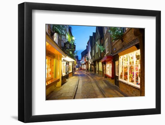 The Shambles at Christmas, York, Yorkshire, England, United Kingdom, Europe-Frank Fell-Framed Photographic Print