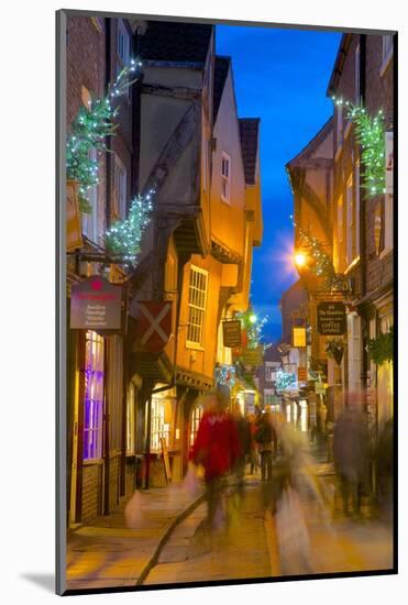 The Shambles at Christmas, York, Yorkshire, England, United Kingdom, Europe-Frank Fell-Mounted Photographic Print