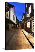 The Shambles at Dusk, York, Yorkshire, England, United Kingdom, Europe-Mark-Stretched Canvas