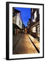 The Shambles at Dusk, York, Yorkshire, England, United Kingdom, Europe-Mark-Framed Photographic Print