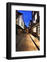 The Shambles at Dusk, York, Yorkshire, England, United Kingdom, Europe-Mark-Framed Photographic Print