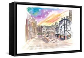 The Shambles Square in Manchester England-M. Bleichner-Framed Stretched Canvas