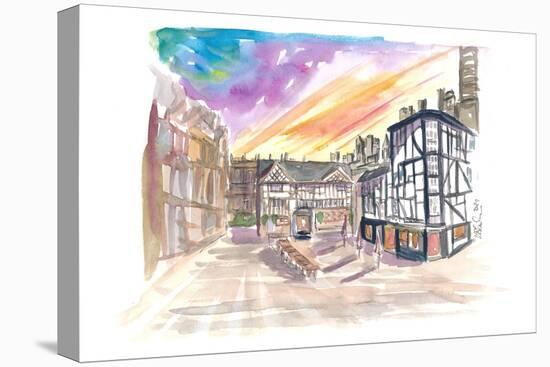 The Shambles Square in Manchester England-M. Bleichner-Stretched Canvas