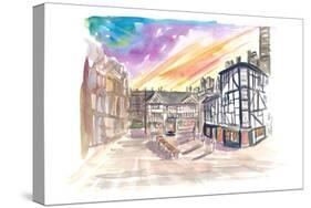 The Shambles Square in Manchester England-M. Bleichner-Stretched Canvas