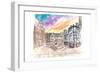 The Shambles Square in Manchester England-M. Bleichner-Framed Art Print