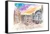 The Shambles Square in Manchester England-M. Bleichner-Framed Stretched Canvas