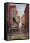 The Shambles, York-Alfred Robert Quinton-Framed Stretched Canvas