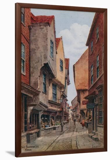 The Shambles, York-Alfred Robert Quinton-Framed Giclee Print