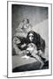 The Shamefaced One, 1799-Francisco de Goya-Mounted Giclee Print