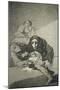 The Shamefaced One, Plate 54 of "Los Caprichos," 1799-Francisco de Goya-Mounted Giclee Print