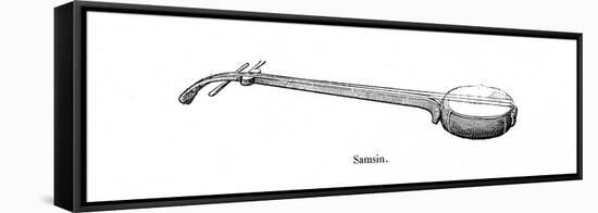 The Shamisen, a Japanese Musical Instrument-null-Framed Stretched Canvas