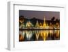 The Shan/Burmese Style Wat Chong Klang and Wat Chong Kham Temples Reflected in the Nong Jong Kham P-mazzzur-Framed Photographic Print