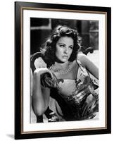 The Shanghai Gesture by Josef von Sternberg with Gene Tierney, 1941 (b/w photo)-null-Framed Photo