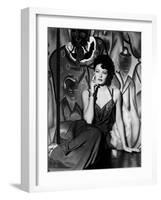 The Shanghai Gesture by Josef von Sternberg with Gene Tierney, 1941 (b/w photo)-null-Framed Photo