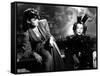 The Shanghai Gesture by Josef von Sternberg with Gene Tierney and Ona Munson, 1941 (b/w photo)-null-Framed Stretched Canvas