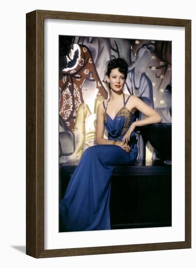 The Shanghai Gesture De Josefvonsternberg Avec Gene Tierney 1941-null-Framed Photo