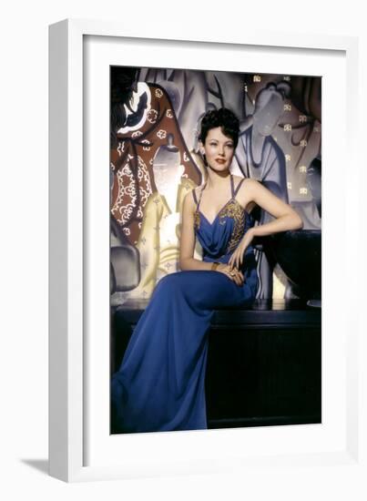 The Shanghai Gesture De Josefvonsternberg Avec Gene Tierney 1941-null-Framed Photo