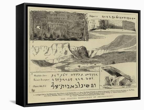 The Shapira Manuscript of Deuteronomy-null-Framed Stretched Canvas