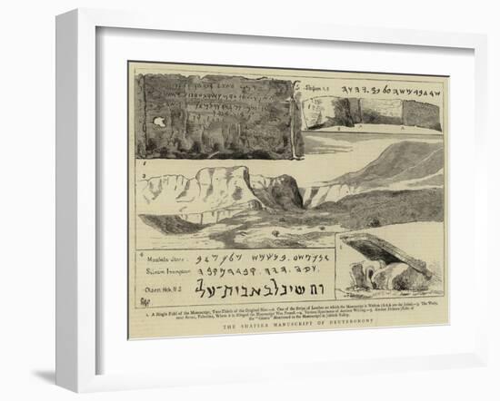 The Shapira Manuscript of Deuteronomy-null-Framed Giclee Print