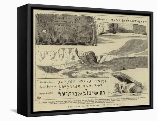 The Shapira Manuscript of Deuteronomy-null-Framed Stretched Canvas