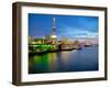 The Shard and River Thames from City of London, London, England, United Kingdom, Europe-Frank Fell-Framed Photographic Print