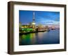 The Shard and River Thames from City of London, London, England, United Kingdom, Europe-Frank Fell-Framed Photographic Print