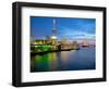 The Shard and River Thames from City of London, London, England, United Kingdom, Europe-Frank Fell-Framed Photographic Print