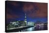 The Shard and South Bank at Dusk.-Jon Hicks-Stretched Canvas