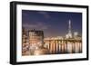 The Shard and the River Thames at night, London Borough of Southwark, London, England-Matthew Williams-Ellis-Framed Photographic Print