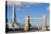 The Shard and Tower Bridge at Night, London, England, United Kingdom, Europe-Miles Ertman-Stretched Canvas