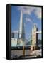 The Shard and Tower Bridge, London, England, United Kingdom, Europe-Miles Ertman-Framed Stretched Canvas