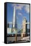 The Shard and Tower Bridge, London, England, United Kingdom, Europe-Miles Ertman-Framed Stretched Canvas