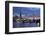 The Shard and Tower Bridge on the River Thames at Night, London, England, United Kingdom, Europe-Stuart Black-Framed Photographic Print