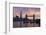 The Shard and Tower Bridge on the River Thames at Sunset, London, England, United Kingdom, Europe-Stuart Black-Framed Photographic Print