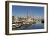 The Shard and Tower Bridge Stand Tall Above the River Thames-Charles Bowman-Framed Photographic Print