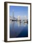 The Shard and Tower Bridge Stand Tall Above the River Thames-Charles Bowman-Framed Premium Photographic Print