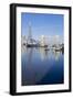 The Shard and Tower Bridge Stand Tall Above the River Thames-Charles Bowman-Framed Premium Photographic Print