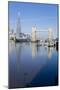 The Shard and Tower Bridge Stand Tall Above the River Thames-Charles Bowman-Mounted Premium Photographic Print