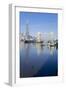 The Shard and Tower Bridge Stand Tall Above the River Thames-Charles Bowman-Framed Photographic Print