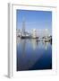 The Shard and Tower Bridge Stand Tall Above the River Thames-Charles Bowman-Framed Photographic Print