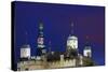 The Shard Andtower of London at Dusk.-Jon Hicks-Stretched Canvas