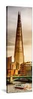 The Shard Building and The River Thames - London - UK - England - Photography Door Poster-Philippe Hugonnard-Stretched Canvas