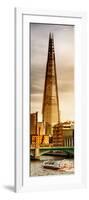 The Shard Building and The River Thames - London - UK - England - Photography Door Poster-Philippe Hugonnard-Framed Photographic Print