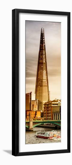 The Shard Building and The River Thames - London - UK - England - Photography Door Poster-Philippe Hugonnard-Framed Photographic Print