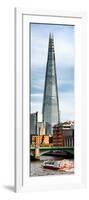 The Shard Building and The River Thames - London - UK - England - Photography Door Poster-Philippe Hugonnard-Framed Photographic Print