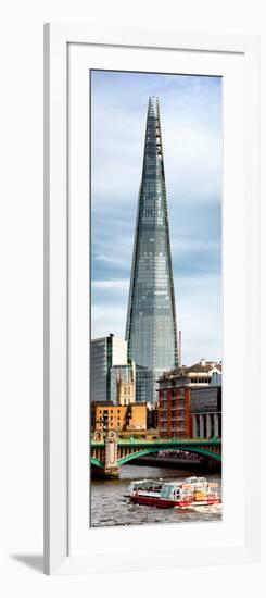 The Shard Building and The River Thames - London - UK - England - Photography Door Poster-Philippe Hugonnard-Framed Photographic Print